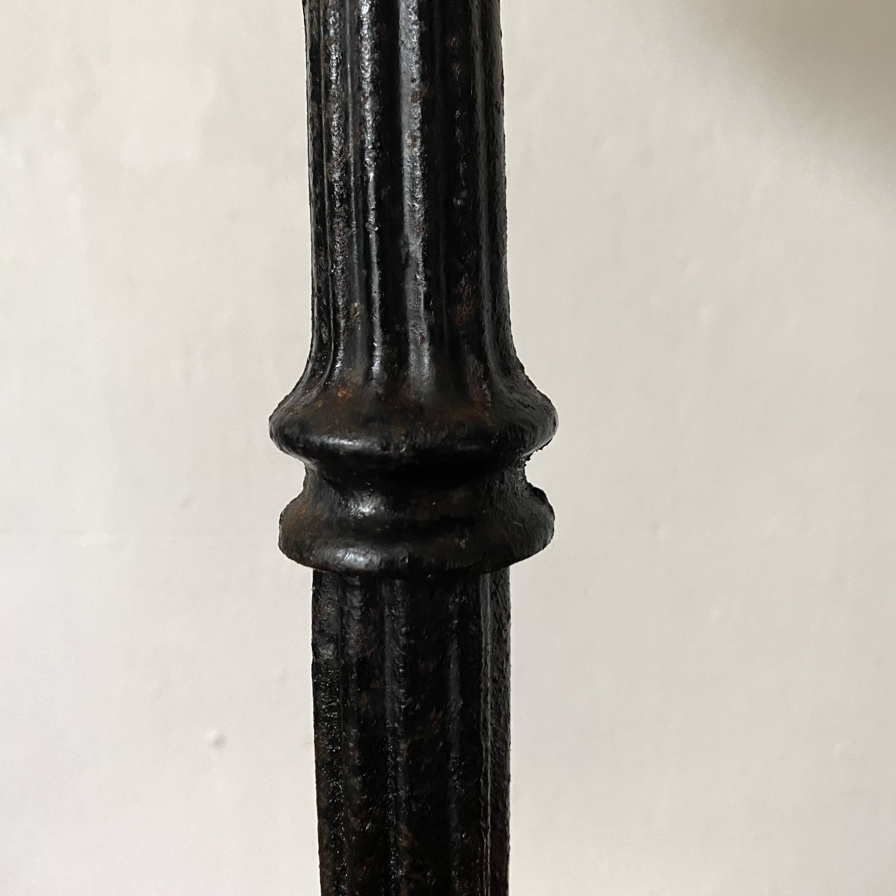 Marble bistro pedestal table, plant holder