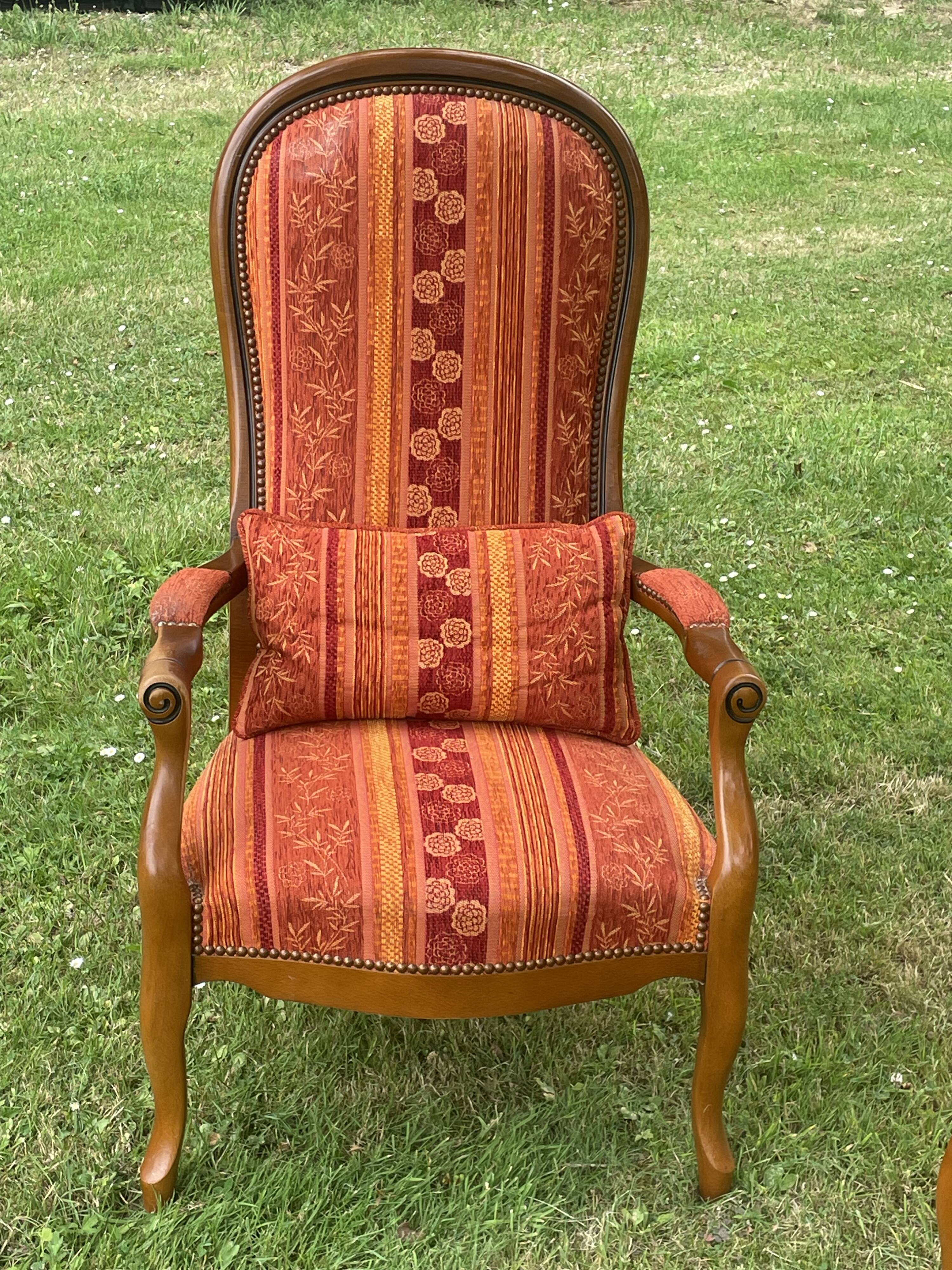 Pair of Voltaire armchairs