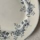 Large round dish 1900 “Réaumur” earthenware from Lunéville