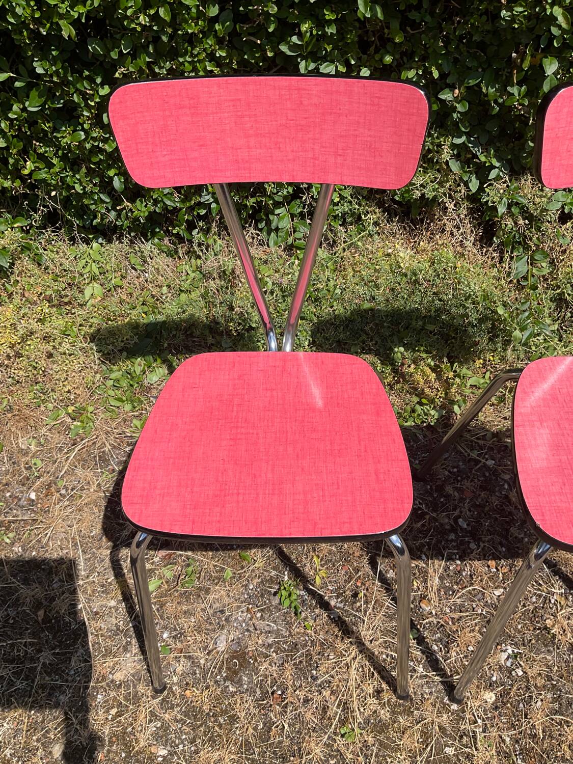 Pair of Formica chairs from the 60s and 70s