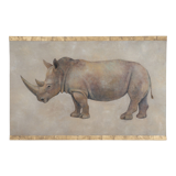 Painted canvas, Rhinoceros, Contemporary work