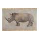 Painted canvas, Rhinoceros, Contemporary work
