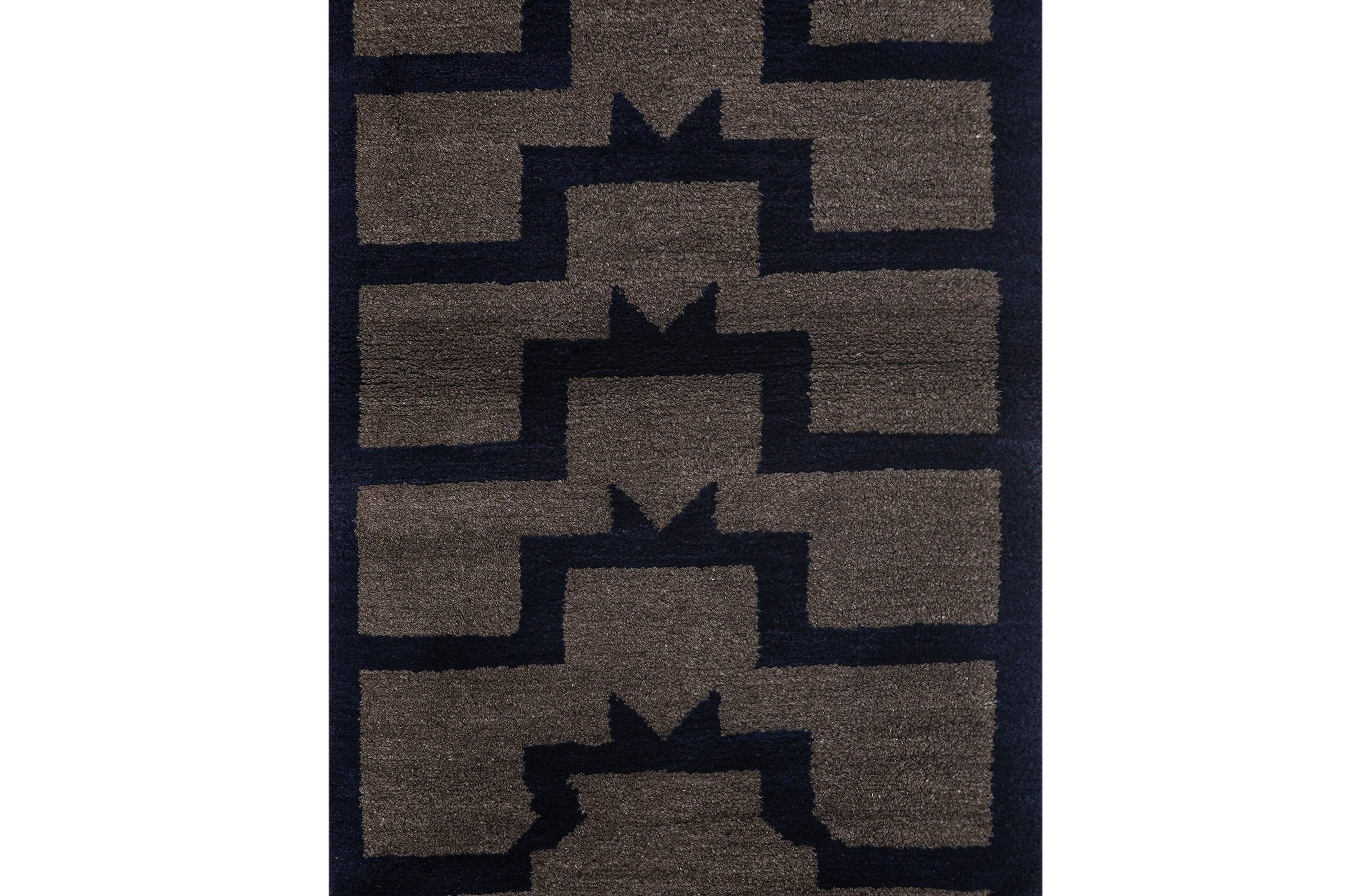 Vintage Turkish Oushak Handwoven Rug 85x195 cm