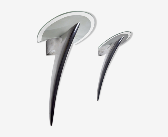 Pair of wall lamps Metalarte, 1970, Spain