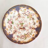 Porcelain dessert plate, Minton Decor 247, blue, Sarreguemines