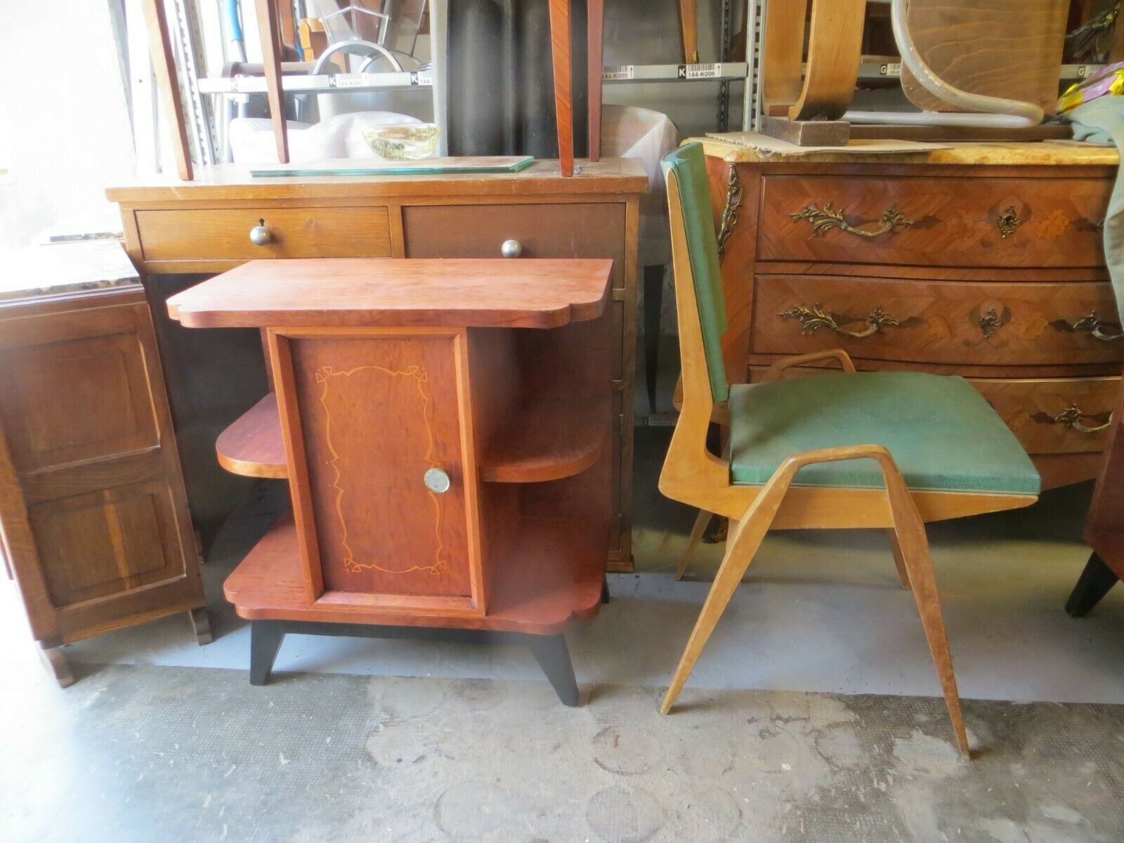 Pair of art deco bedside tables