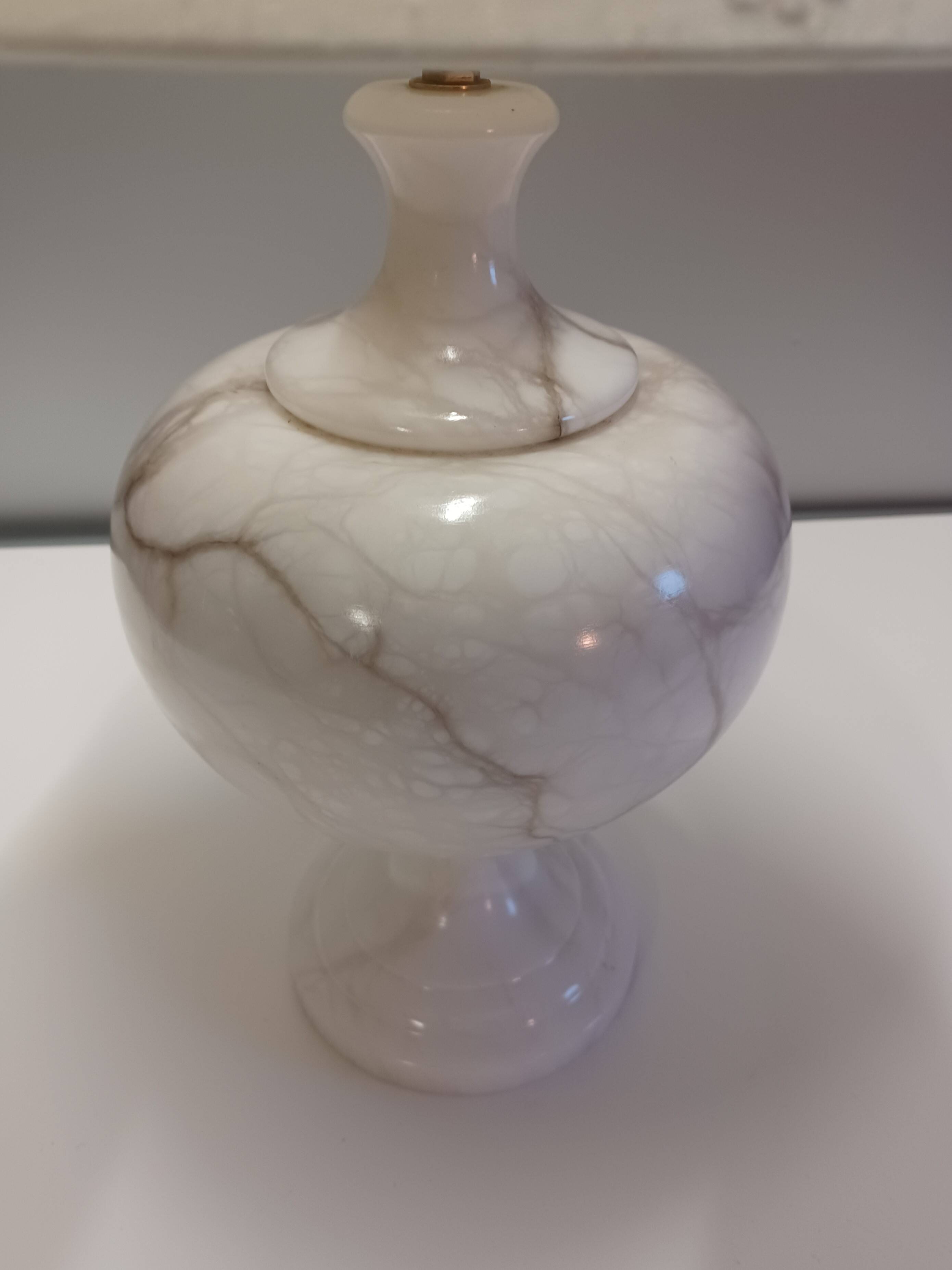 Vintage table lamp - Marble / onyx base - 1960