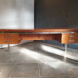 Large desk in burlwood