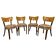 Set of 4 dining chairs by Tatra