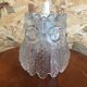 Old suspension glass molded shape flowers 70s vintage