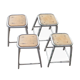 Ensemble de 4 tabourets industriels
