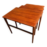 Scandinavian teak nesting tables