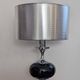 Lampe Space Age en chrome et verre