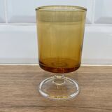 Set of 4 Luminarc Sweden Amber white wine glasses