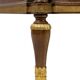 Empire style chest of drawers in lacquer, bronze and marble. Nineteenth century.