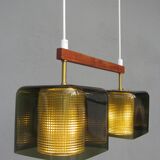 Scandinavian glass pendant lamp Carl Fagerlund for Orrefors