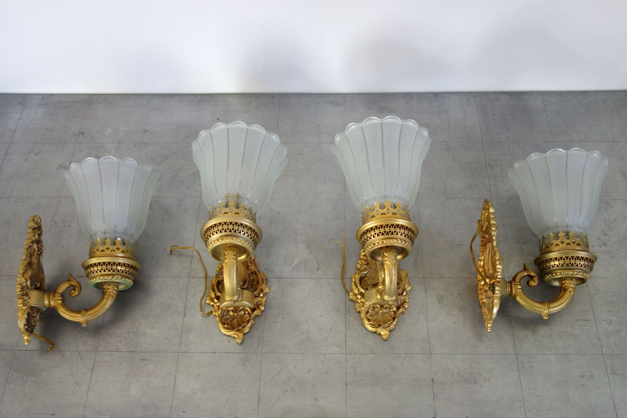 Pair of art deco/ vintage art nouveau wall lamps