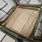 Breuer style bamboo cane chair 1980"