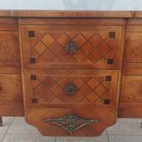 Louis XVI chest of drawers stamped in Faubourg Saint Antoine marquetry