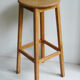 High wooden tabouret