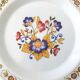 6 floral dessert plates 1970