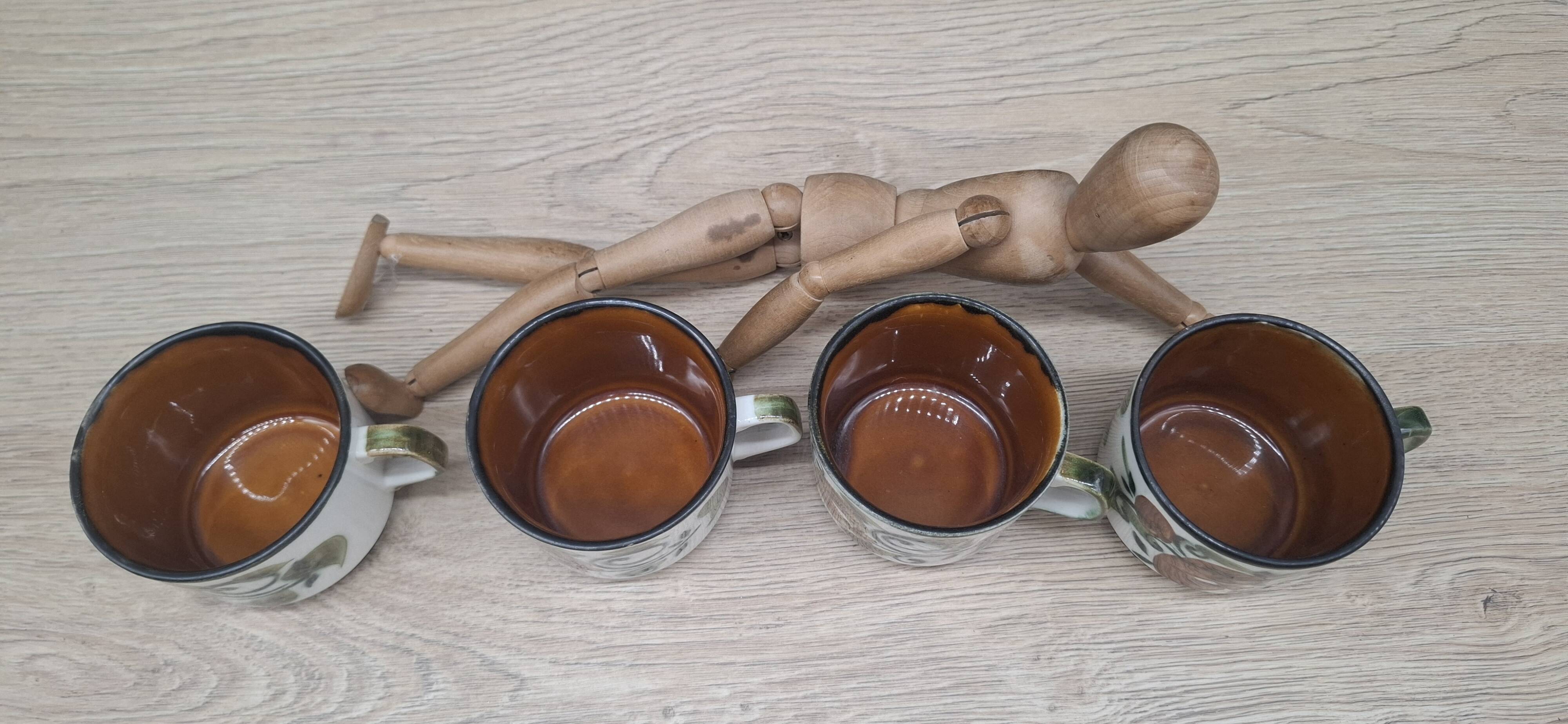 Set of 4 Argenteuil Boch cups 1966