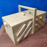 Sewing box worker wood seamstress