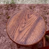 4 high bar stools in solid oak