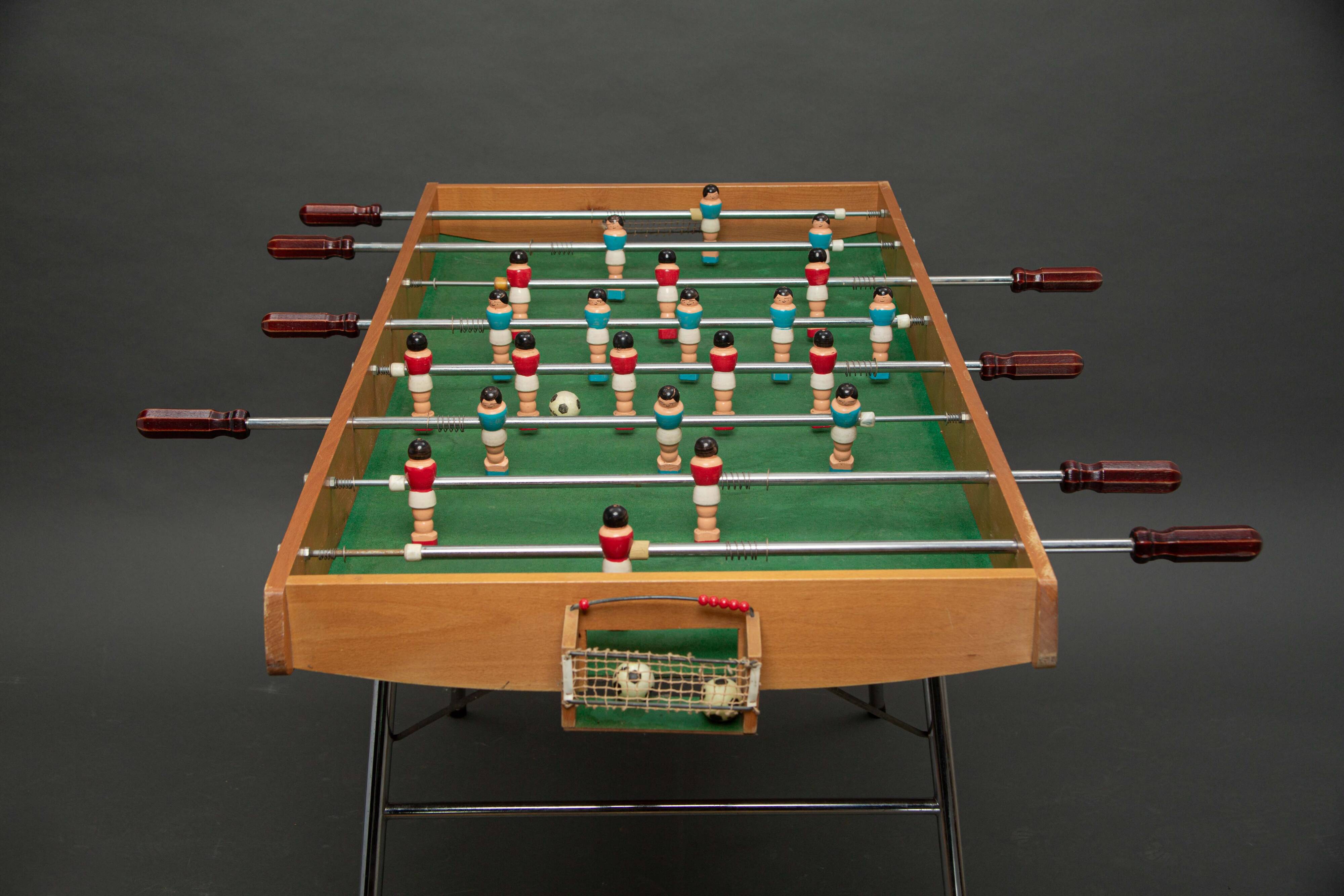 Vintage folding table football on foot from the 70s
