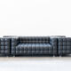 Kubus Sofas, Two Places by Josef Hoffmann for Wittmann, 1980s, Set of 4