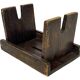 Antique stool footstool 1940s wooden plant table