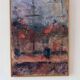 Abstract oil on canvas "warm tones", mid-20th century