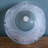 Crystal ashtray, flower shape, water lily J.G. Durand, Cristal d’Arques