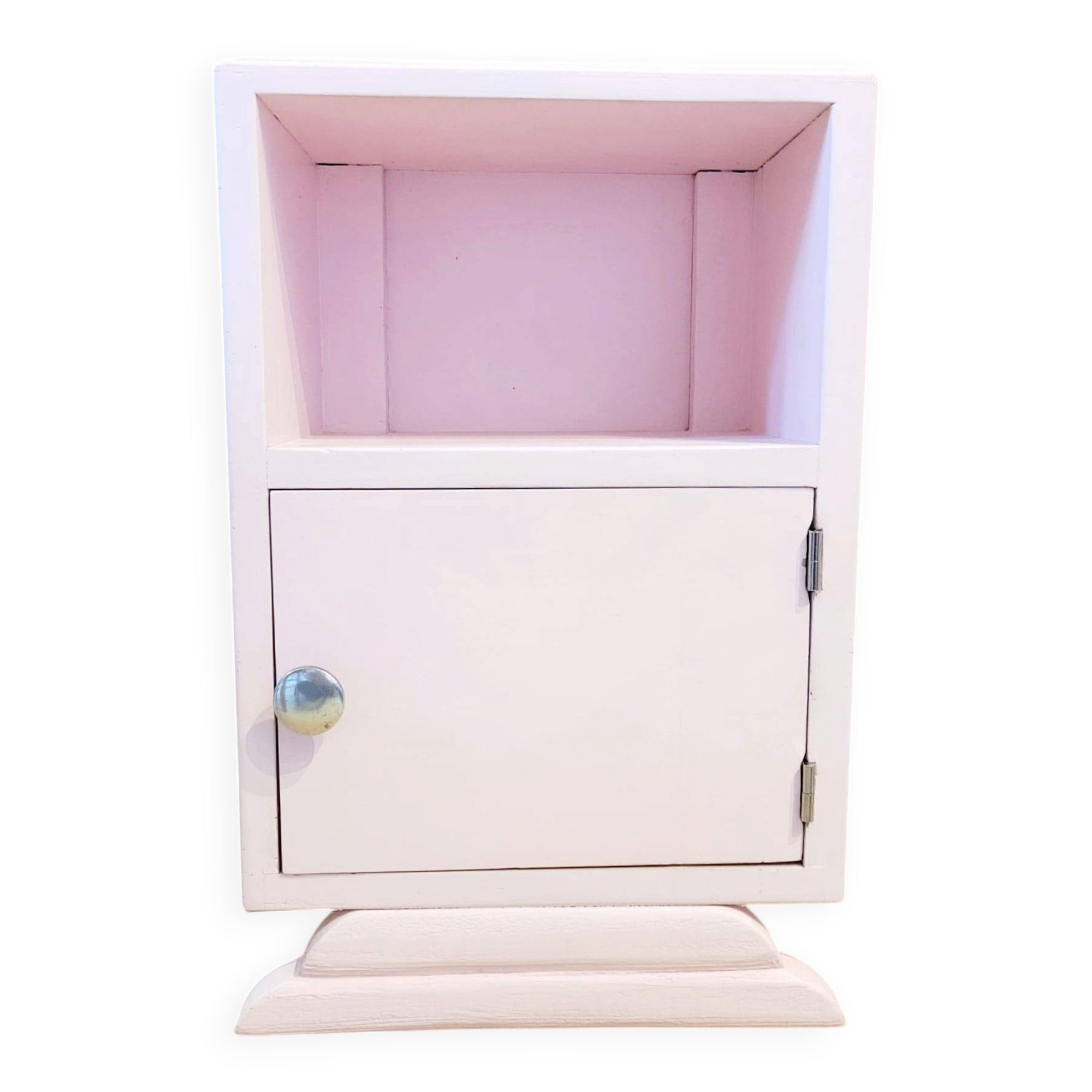 Petit chevet art déco rose