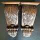 Carved wooden ornaments or consoles