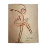 The dancer Lycette Darsonval, pastel on paper by Jean Target