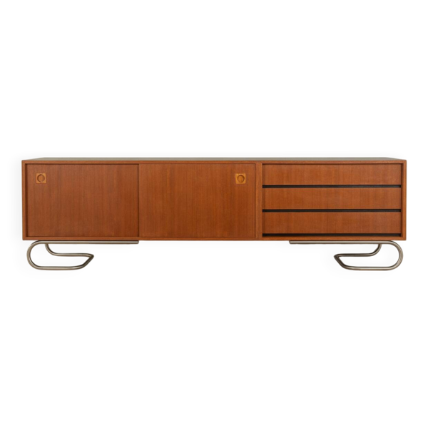 Buffet à tiroirs des années 60, style Bauhaus