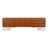 60s Sideboard with Drawers, Bauhaus Style