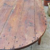 Old oval farm table 2m42