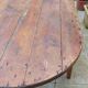 Ancienne table de ferme ovale 2m42