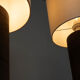 Set of two ceramic sculptural table lamps by Töreboda