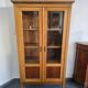 Vitrine / bibliothèque vintage bois et verre