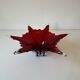 Important Murano blown glass centrepiece – Ruby red and blue