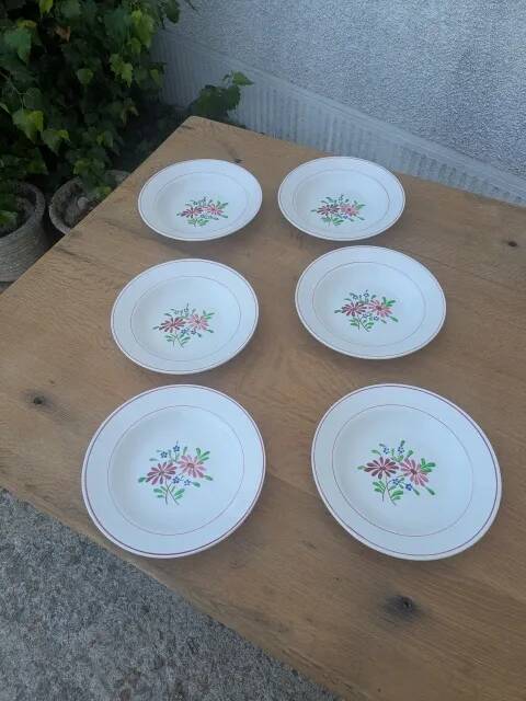6 assiettes creuses