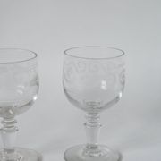 Lot de 6 verres à vin dépareillés XIXème