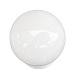 White spherical wall lamp, Elektrosvit Nové Zámky, Czechoslovakia, 1960s.