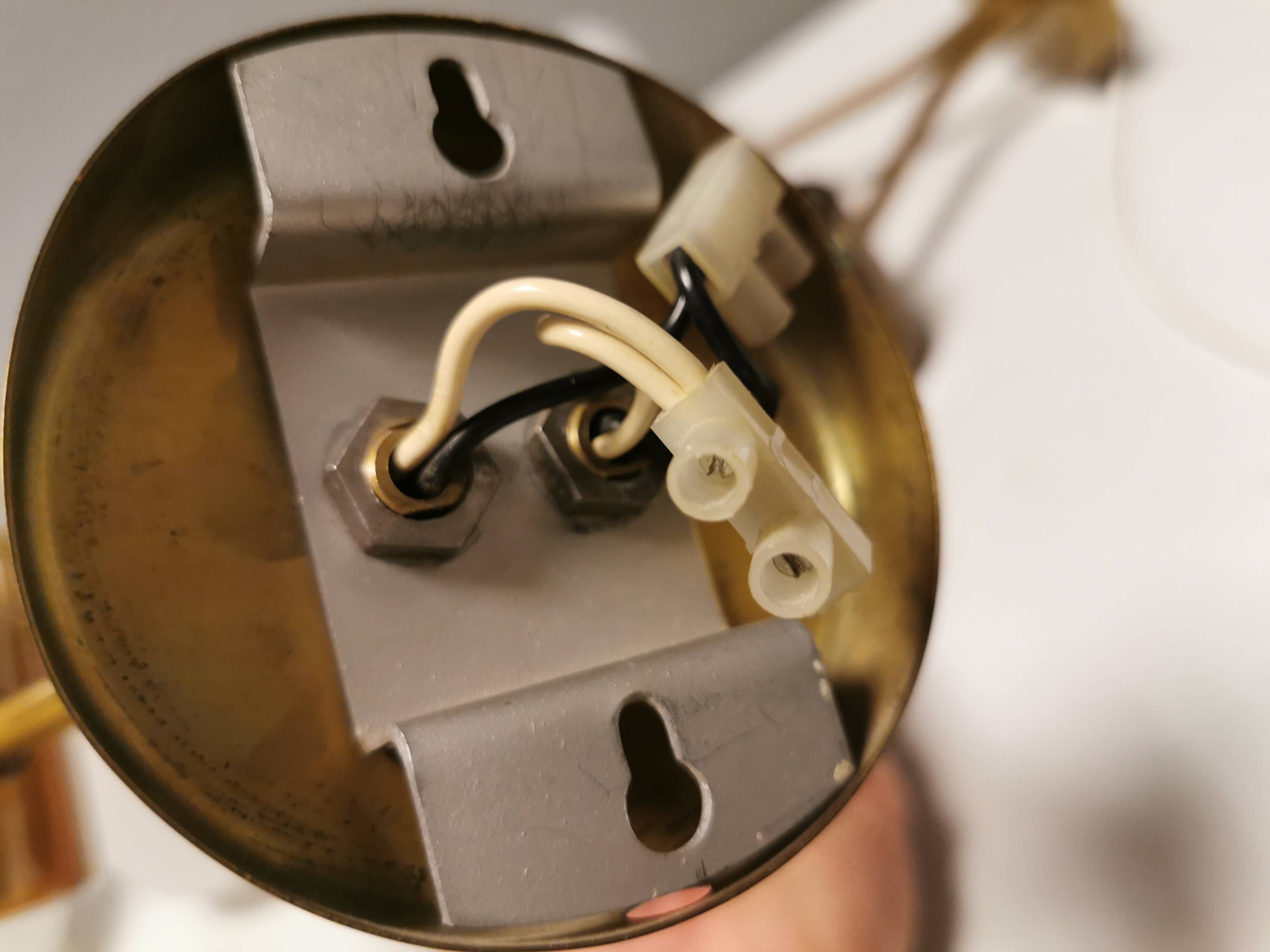 Jo Hammerborg "Nordlys" wall lamp, with double "arm" designed in 1963 and manufactured by Fog&Mørup