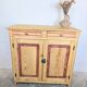 Rustic pine sideboard with two doors