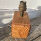 Paire de lampes chevet en bois