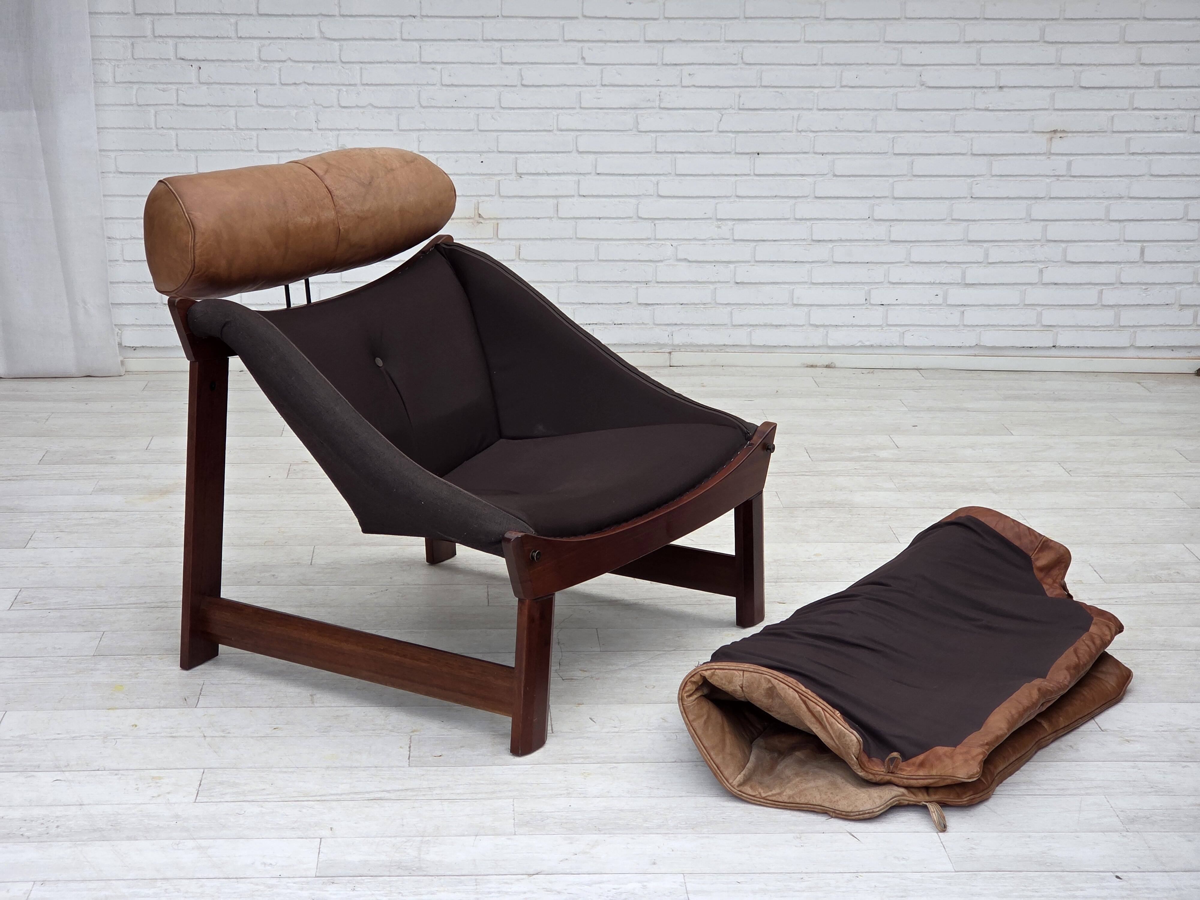 1970s, Norwegian design by Jan Erik Lindgren, armchair model "Amazon".